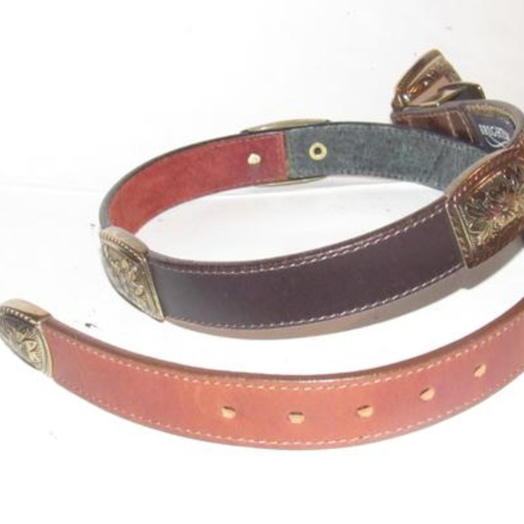 Brighton Leather in Teal Blue Burgundy Orange Tan main image 6